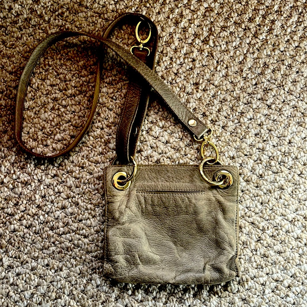 HAMMITT TONY SML Pew/Gold Crossbody Bag
